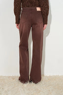 Harreit Vintage-Jeans mit Schlitzsaum und geradem Bein aus Baumwolldenim