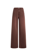 Harreit Vintage-Jeans mit Schlitzsaum und geradem Bein aus Baumwolldenim