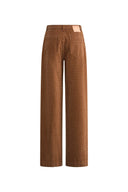 Hilda Geometric Texture Baggy Jeans in Faded Jacquard Denim