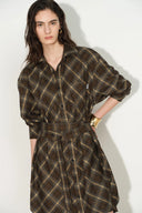 Holly Plaid Shirt Dress