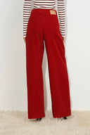 Honora Pleated Wide Leg Pants in Cotton Corduroy