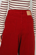Honora Pleated Wide Leg Pants in Cotton Corduroy