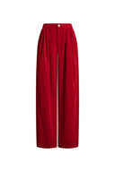 Honora Pleated Wide Leg Pants in Cotton Corduroy