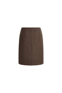 Gerader Midirock „Honora“ aus Wollmischung