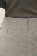 Honora Straight Midi Skirt in Wool Blend