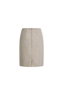 Honora Straight Midi Skirt in Wool Blend