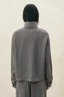 Isadora Half Zip Knit Top in Wool Blend