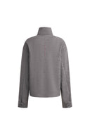 Isadora Half Zip Knit Top in Wool Blend