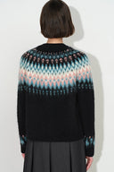 Isla Fair Isle Cardigan in Alpaca Blend