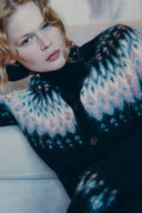 Isla Fair Isle Cardigan in Alpaca Blend