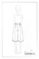 Isla Flecked Bermuda Tailored Shorts in Wool Blend
