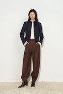 Ivy Herringbone Cinched Waist Jacket