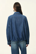 Janet 90s Inspired Ballon Jacket in Cotton Denim