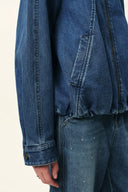 Janet 90s Inspired Ballon Jacket in Cotton Denim