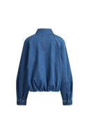 Janet 90s Inspired Ballon Jacket in Cotton Denim