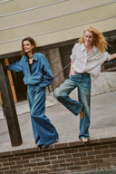 Janet 90s Inspired Ballon Jacket in Cotton Denim