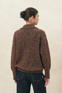Jessica Vintage Polo Neckline Sweater in Wool Blend