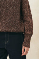 Jessica Vintage Polo Neckline Sweater in Wool Blend