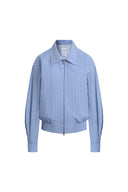 Chaqueta camisa a rayas Josephine en mezcla de algodón