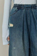 Judith Elastic Waist Jeans in Cotton Denim