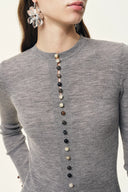 Kaia Slim Fitted Top in Dense Rib Knit