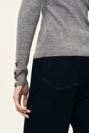 Kaia Slim Fitted Top in Dense Rib Knit