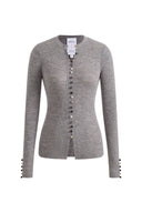 Kaia Slim Fitted Top in Dense Rib Knit