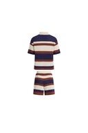 Laurel & Mina Crochet Cardigan and Shorts Set in Cotton-Linen Knit