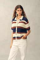 Laurel & Mina Crochet Cardigan and Shorts Set in Cotton-Linen Knit