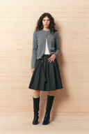 Lavinia Floral Embroidery Cardigan in 100% Wool