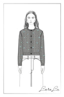 Lavinia Floral Embroidery Cardigan in 100% Wool