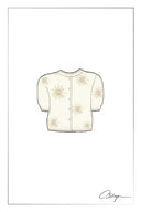Léa Floral Embroidery Cardigan in Alpaca Blend
