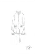 Lilith Lace Trimmed Drawstring Waist Shirt in Cotton Twill