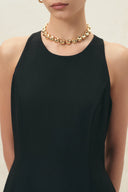 Lina Waist Cinched Bubble Hem Dress