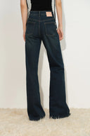 Lyra Pocket Detail Slim Flare Jeans in Stretch Denim
