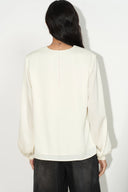 Blusa con hombreras drapeadas Madrid