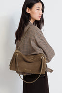 Marais Soft Boston Medium Bag in Suede