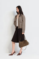Marais Soft Boston Medium Bag in Suede