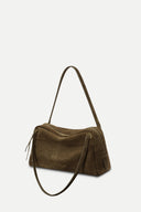 Marais Soft Boston Medium Bag in Suede