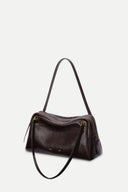 Marais Soft Boston Medium Bag in Waxed Leather