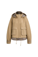 Mckenna Detachable Hood Layered Utility Jacket