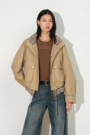 Mckenna Detachable Hood Layered Utility Jacket