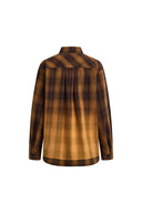 Meliora Gradient Plaid Faux Layered Shirt in Lightweight Flannel