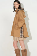 Merit Detachable Hood Check Panel Jacket