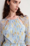 Mia Flora Dress in Crepe Georgette