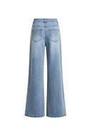 Mia Ombré Crystal Embellished Jeans in Cotton Denim