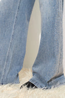 Mia Ombré Crystal Embellished Jeans in Cotton Denim