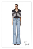 Mia Ombré Crystal Embellished Jeans in Cotton Denim