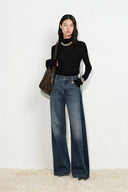 Mia Two Tone Panel Jeans in Cotton Denim