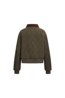 Bomber trapuntato a quadri reversibile Minka in misto cotone